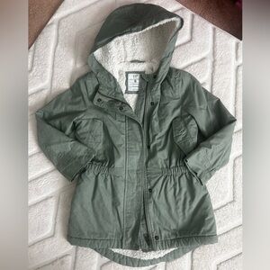GAP Girl’s Fleece-lined Hooded Winter Coat